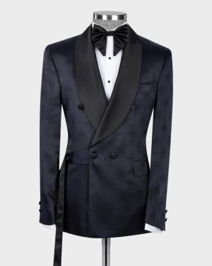 Classic Belted Tuxedo Suit