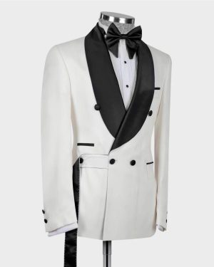 Classic Belted Tuxedo Suit