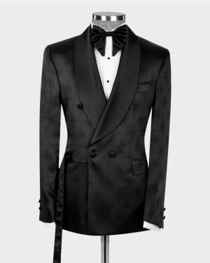 Classic Belted Tuxedo Suit