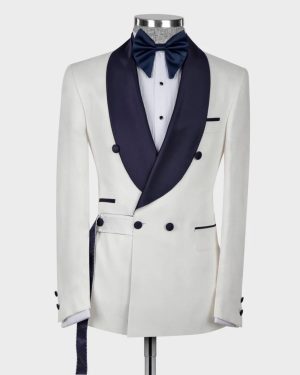 Classic Belted Tuxedo Suit