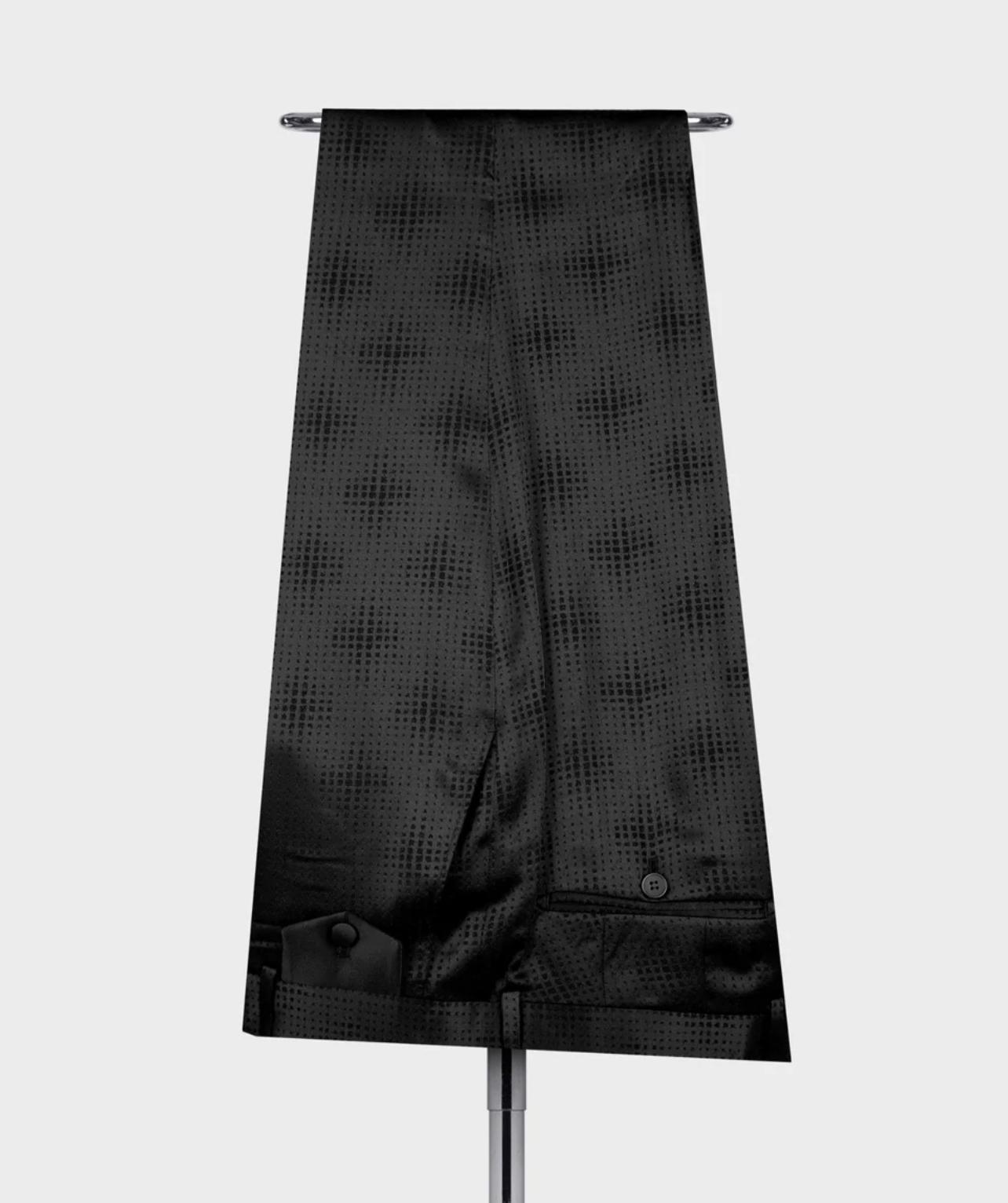 Classic Belted Tuxedo Suit - Image 3