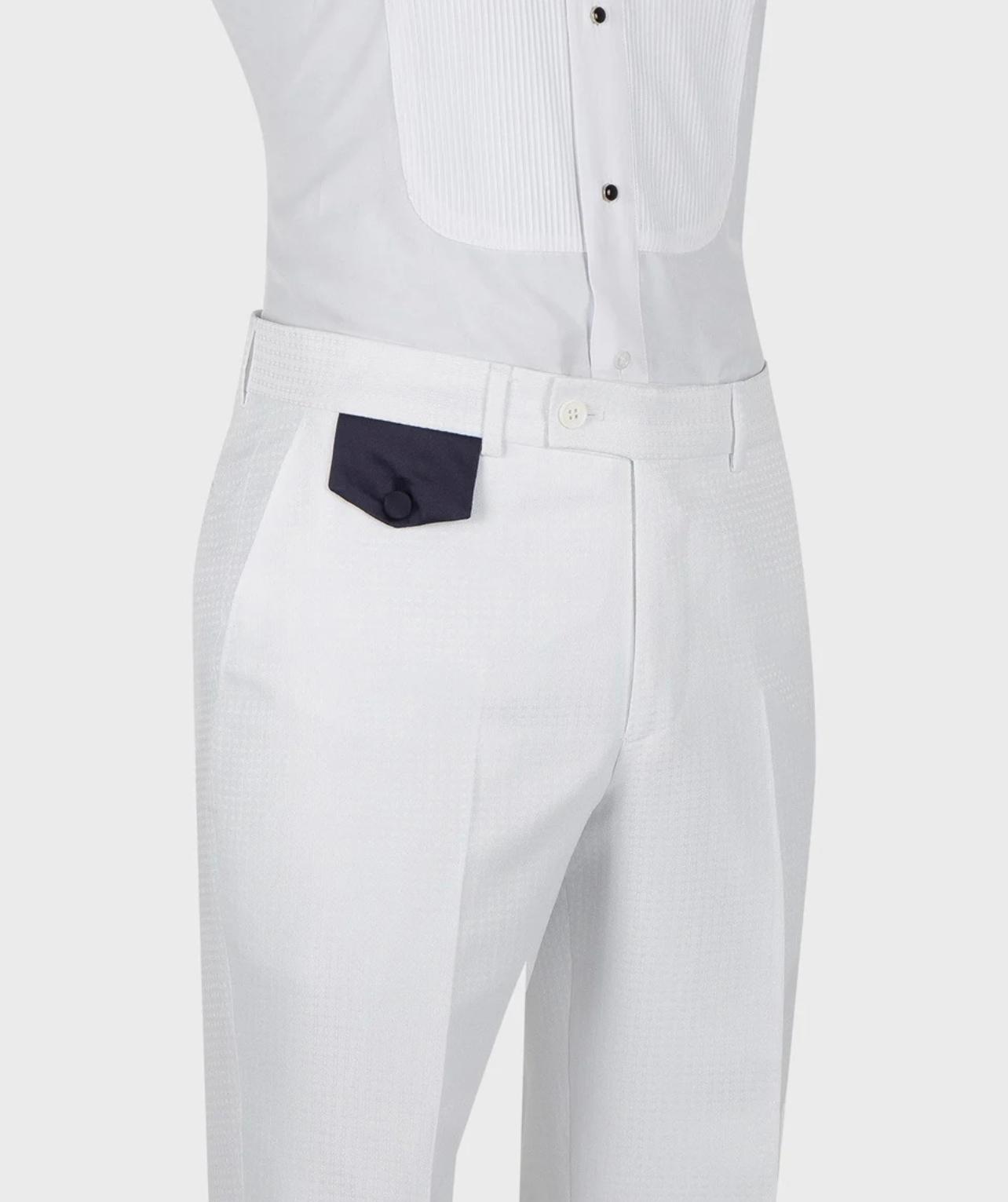 Classic Belted Tuxedo Suit - Image 2