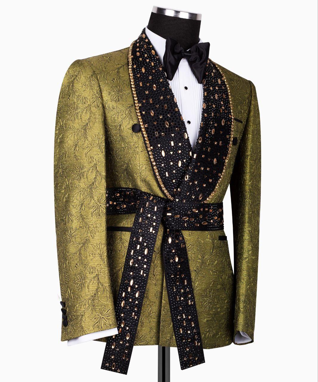 Acme Stones Detailed Belted Tuxedo - Image 4