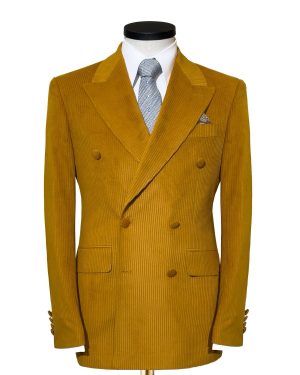 Corduroy Double-Breasted Suit