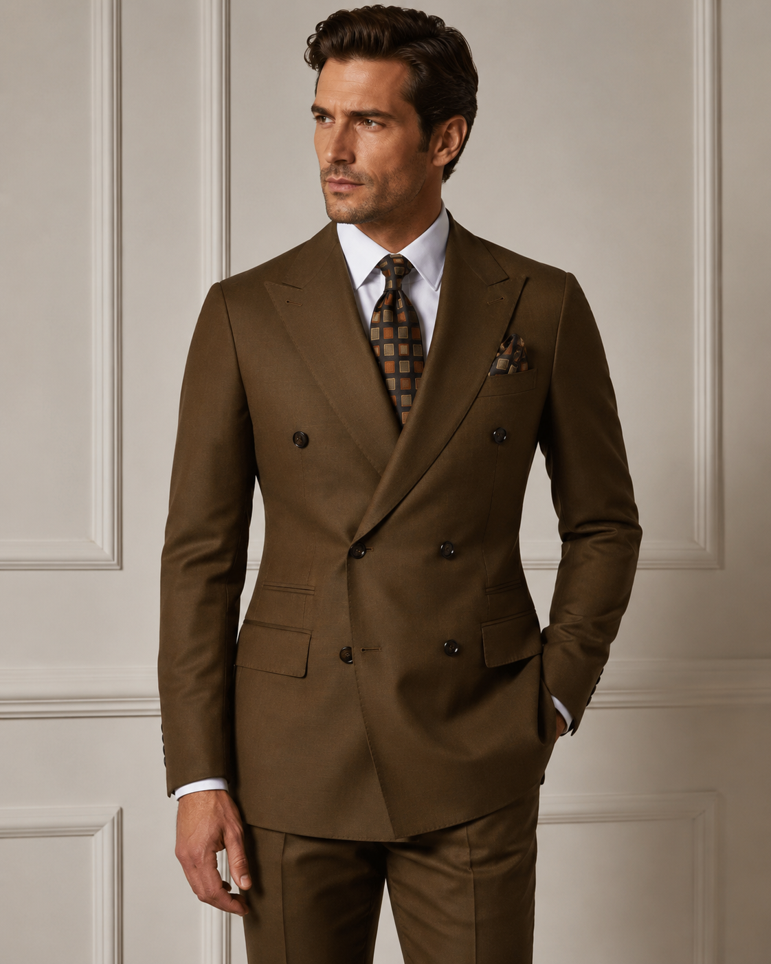 Classic Double-breasted Suit