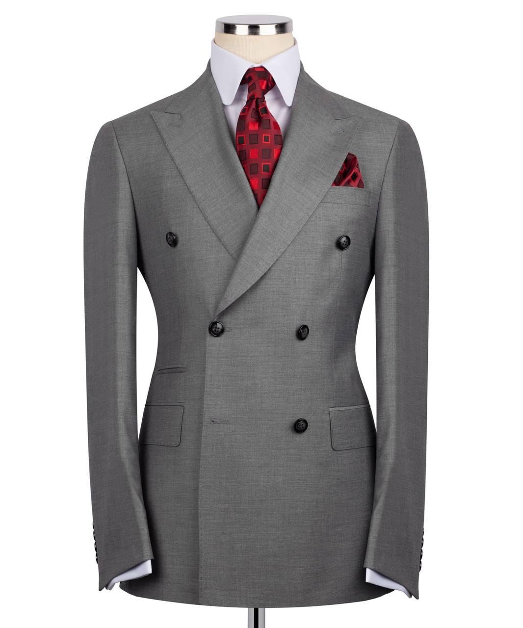 Classic Double-breasted Suit - Image 2