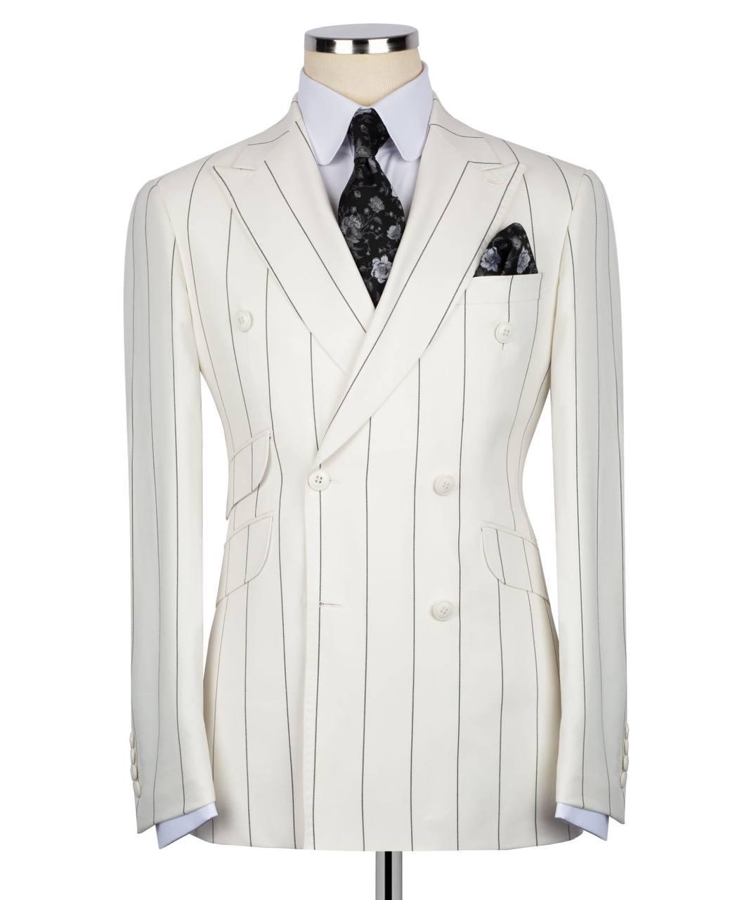 Classic Double-breasted Suit - Image 2