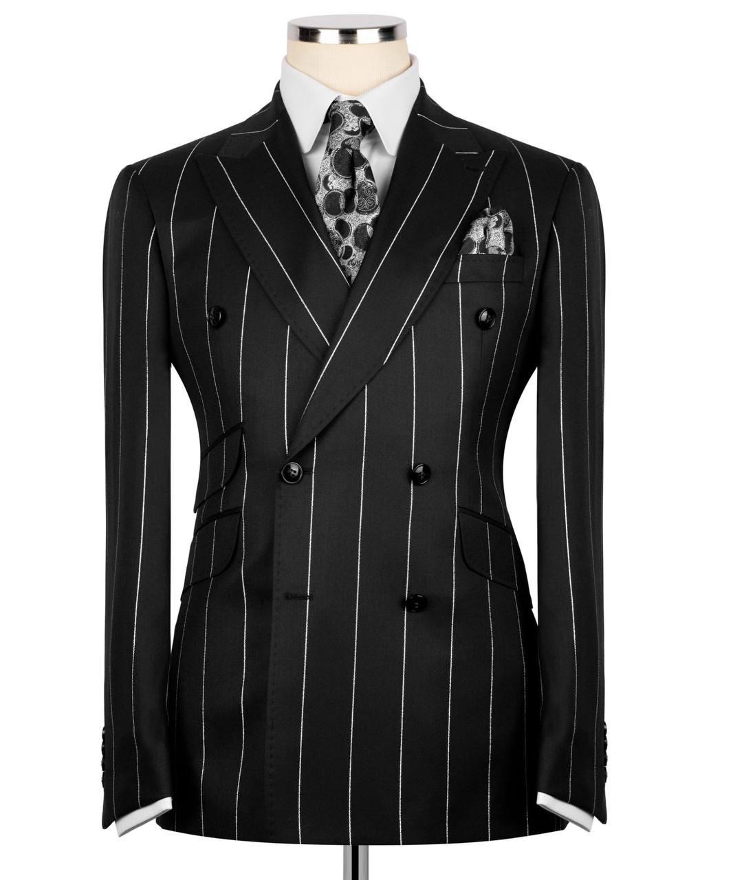 Classic Double-breasted Suit - Image 2