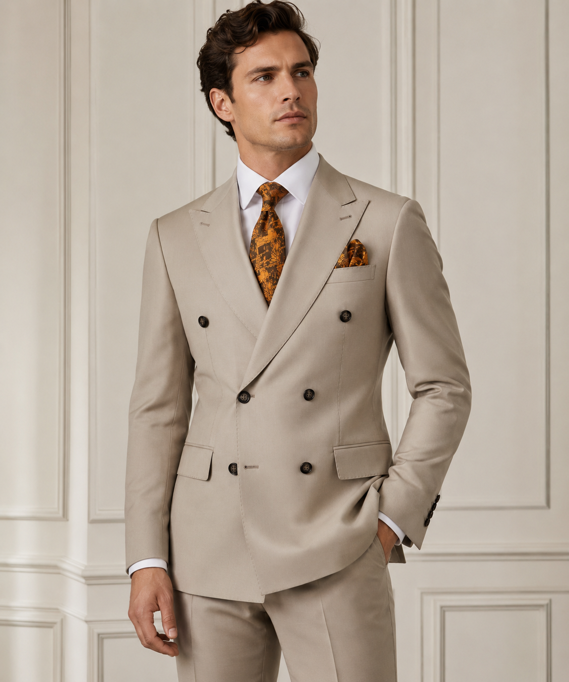 Classic Double-breasted Suit