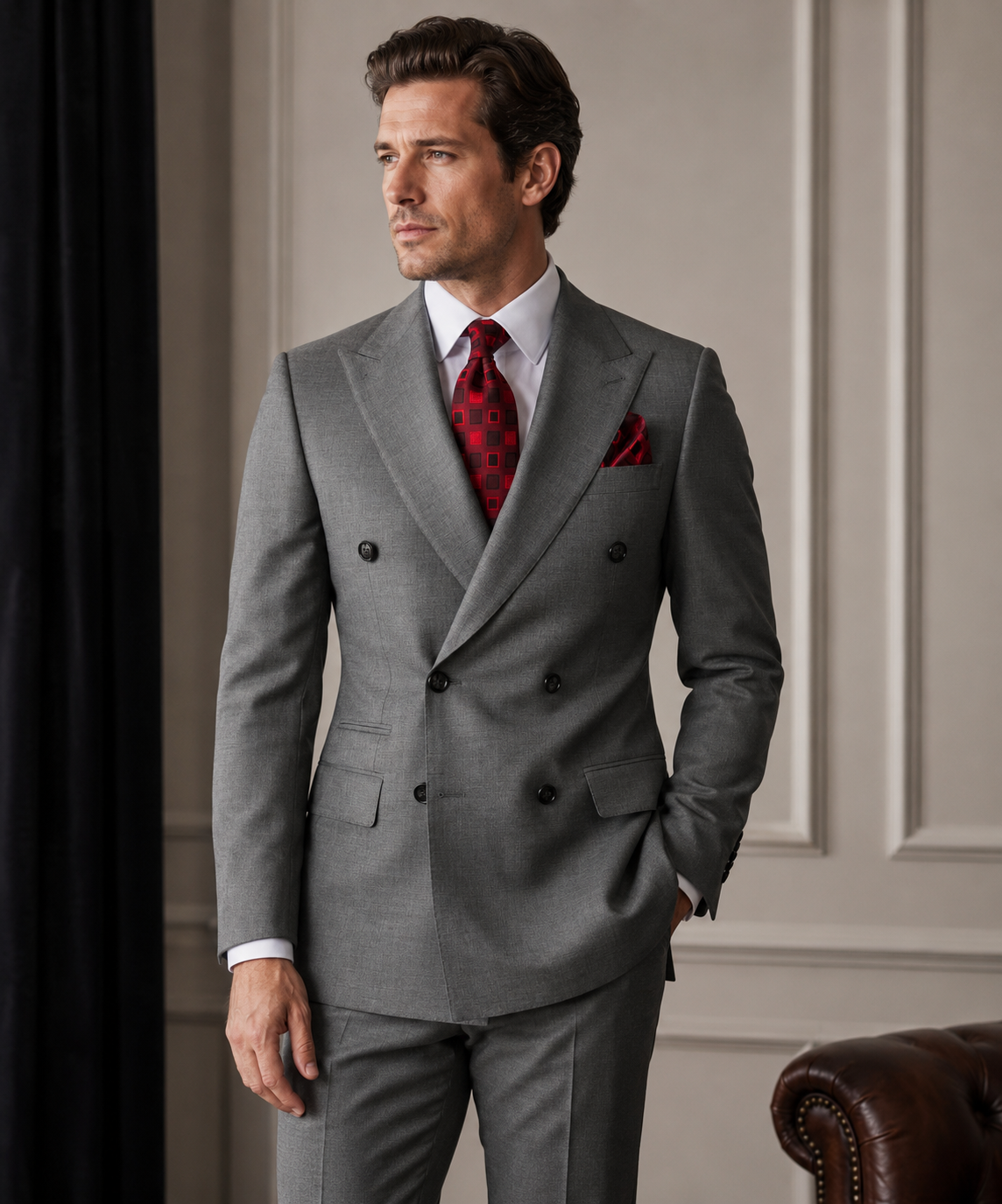 Classic Double-breasted Suit