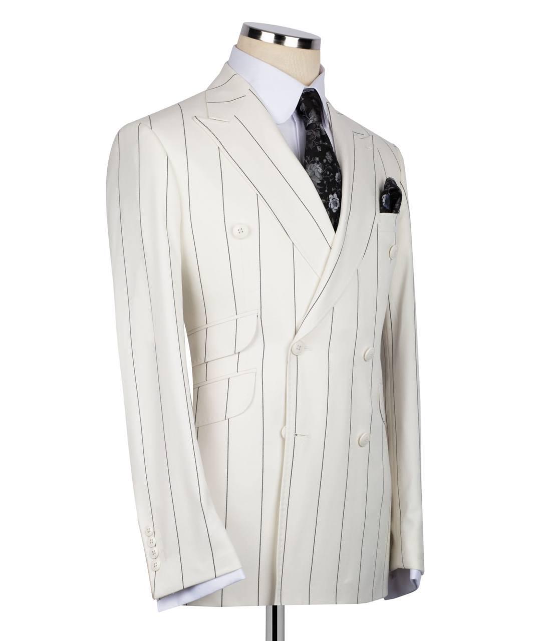 Classic Double-breasted Suit - Image 3
